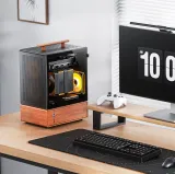 Case JONSBO T7 Black – M-ATX| Gỗ Óc Chó| Kính Cường Lực